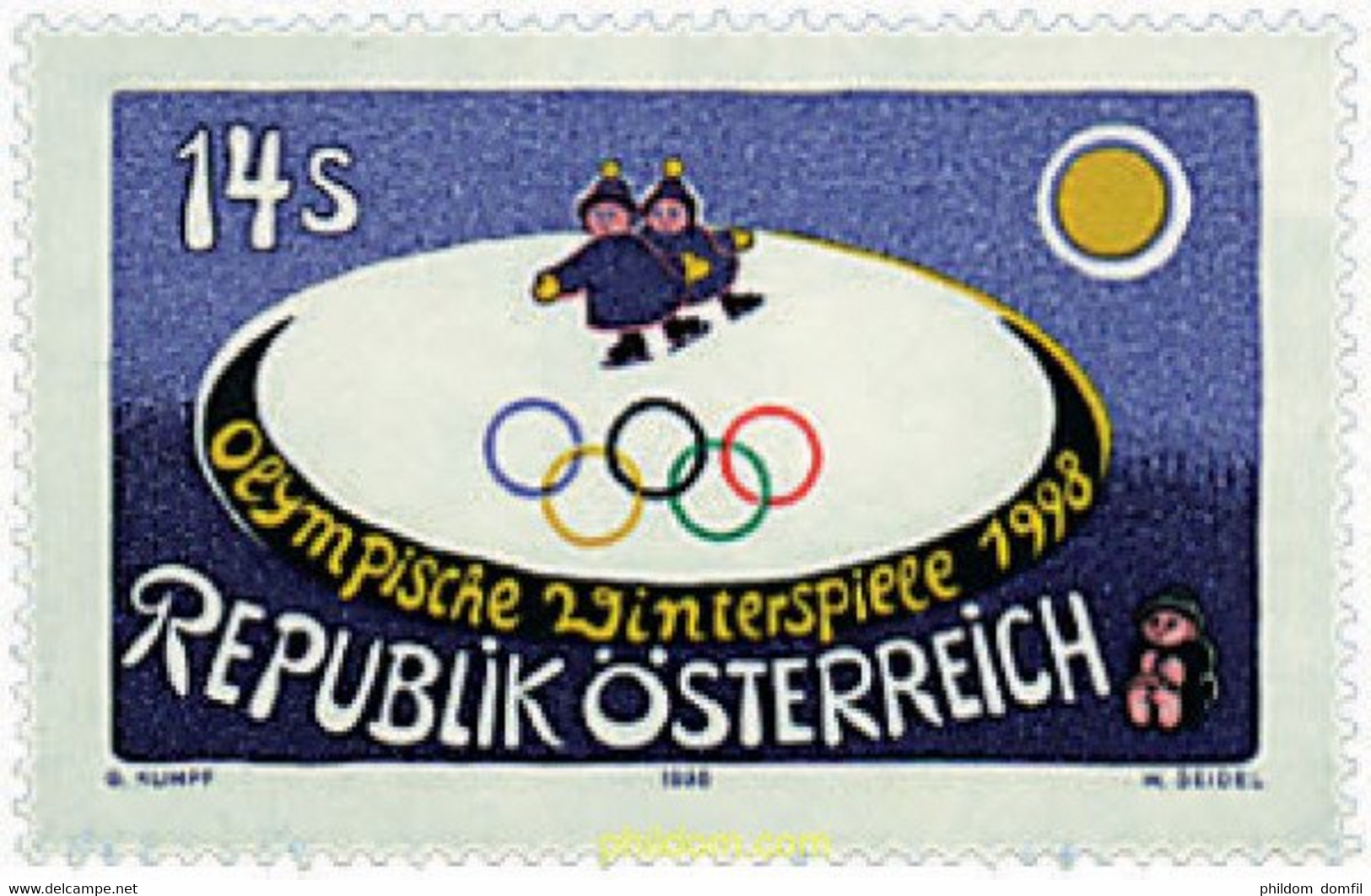 70542 MNH AUSTRIA 1998 18 JUEGOS OLIMPICOS DE INVIERNO NAGANO 1998 - Hiver 1998: Nagano