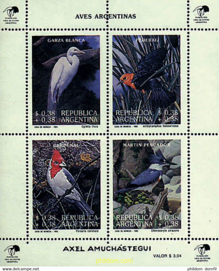 34976 MNH ARGENTINA 1993 AVES ARGENTINAS - Oblitérés