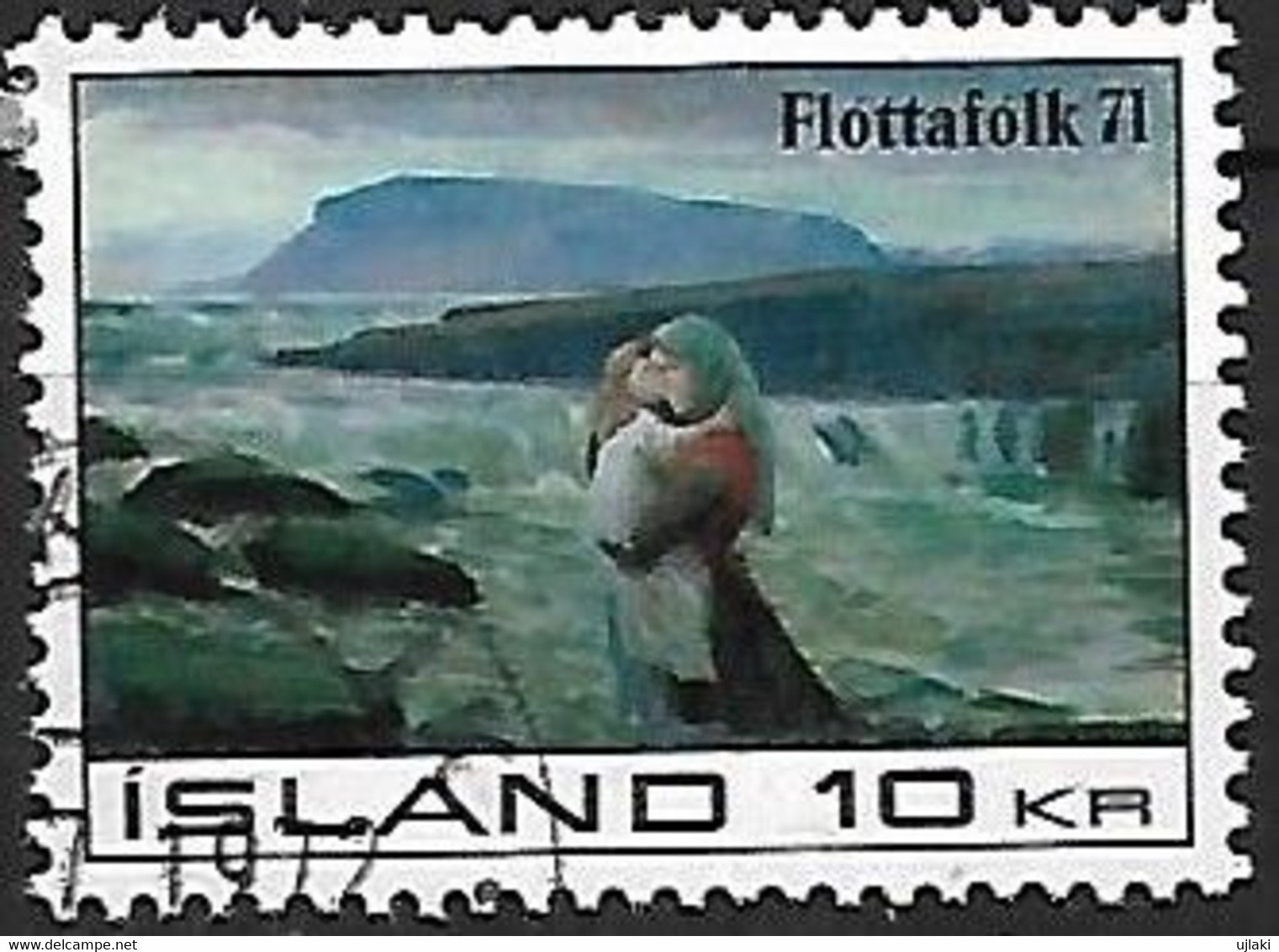 ISLANDE:  Réfugié 71:tableau  N°403  Année:1971 - Gebraucht