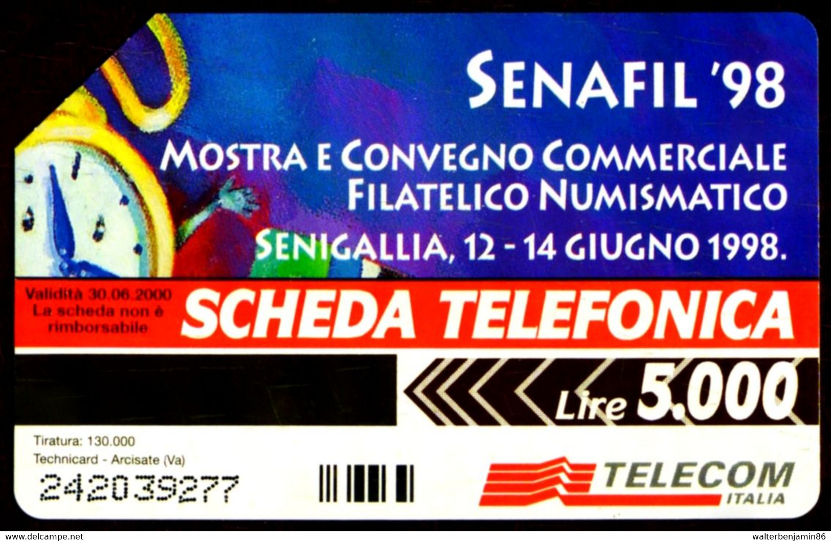 G 827 A C&C 2899 SCHEDA TELEFONICA USATA SENAFIL VARIANTE OCR 20/21 - [3] Fehlliste