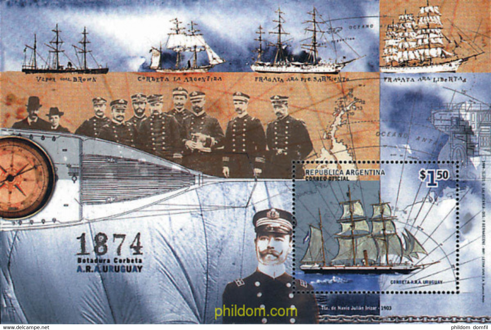 56653 MNH ARGENTINA 1999 BARCO ANTIGUO - Oblitérés