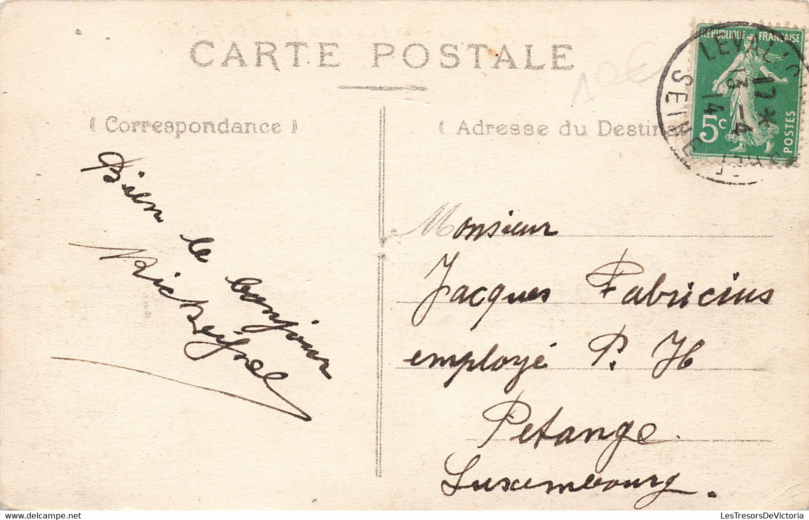 France - Levallois Perret - La Seine Et La Pointe De L'ïle - Marque Abeille - Coloorisé - Animé - Carte Postale Ancienne - Levallois Perret