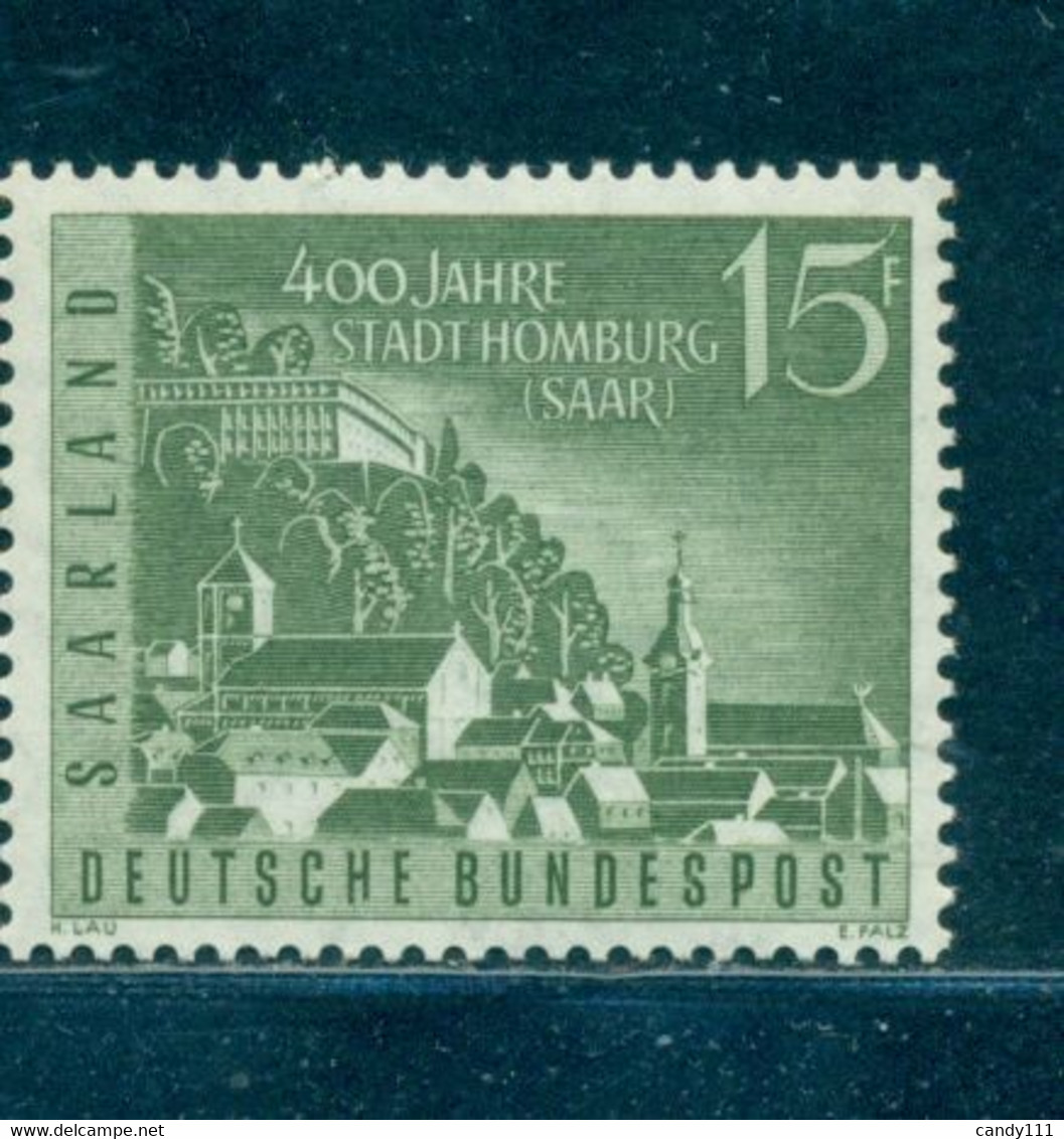 1958 City Of Homburg,Old Town With Schlossberg,Germany Saar,M.436,MNH - Châteaux