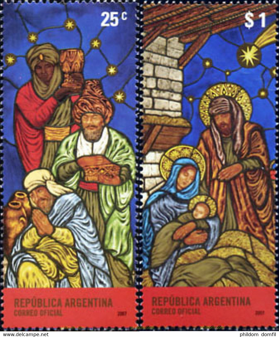 223333 MNH ARGENTINA 2007 NAVIDAD - Gebruikt