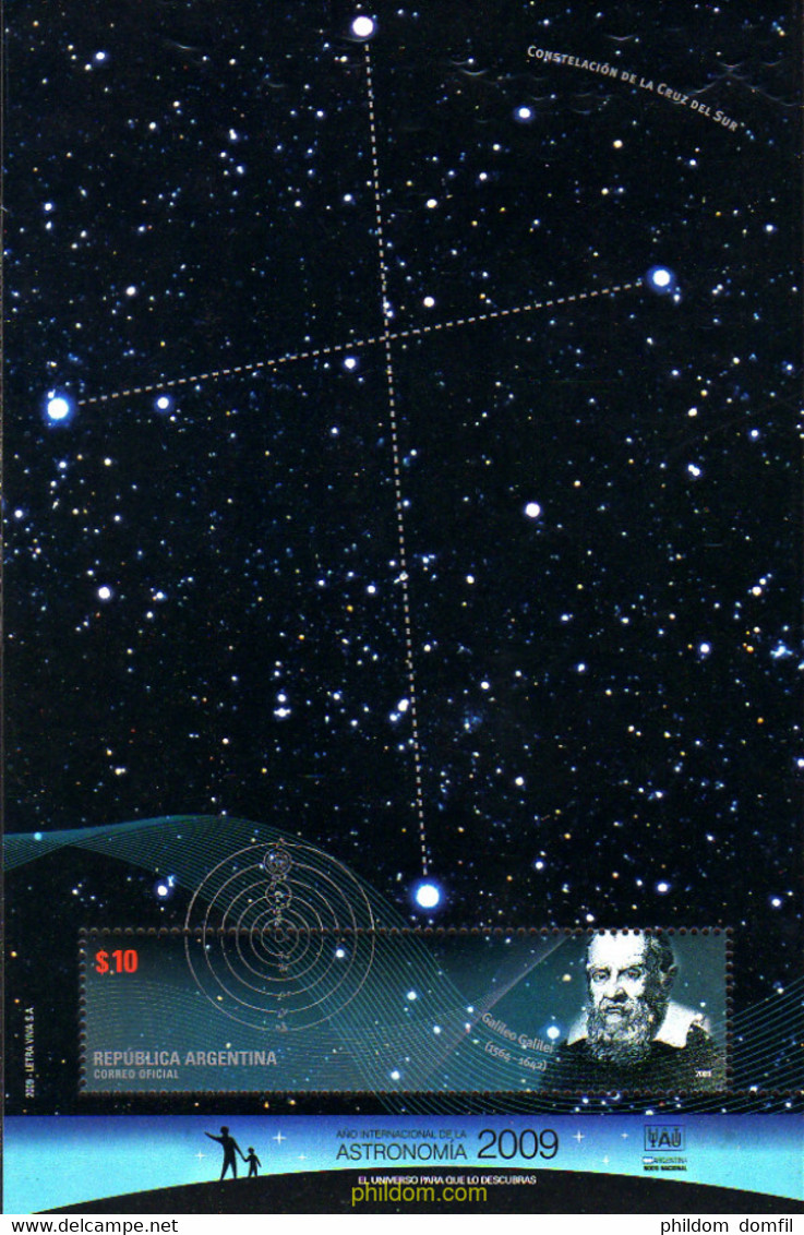 235408 MNH ARGENTINA 2009 AÑO INTERNACIONAL DE LA ASTRONOMIA - Gebruikt