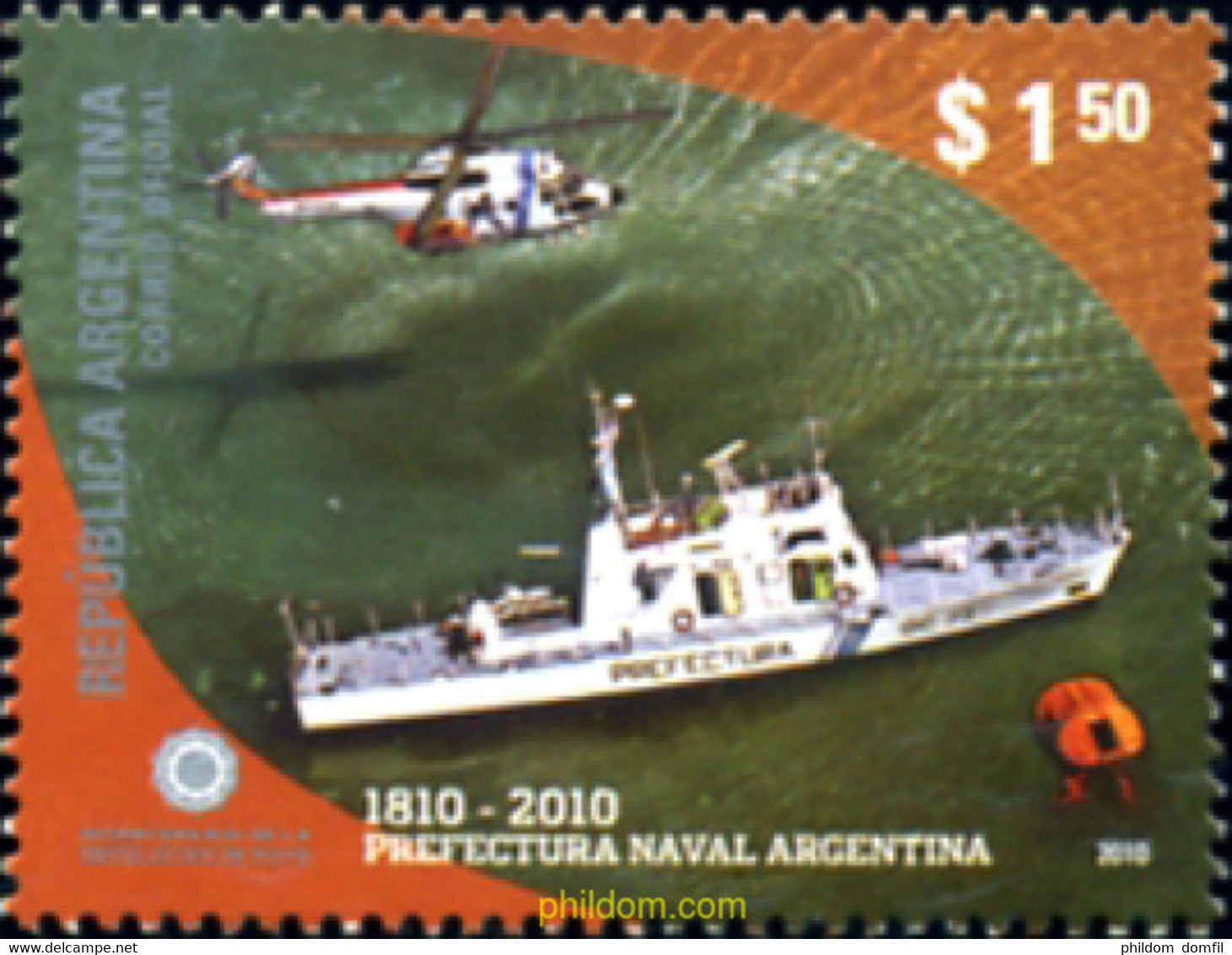 252493 MNH ARGENTINA 2010 BICENTENARIO DE LA PREFECTURA NAVAL ARGENTINA - Used Stamps