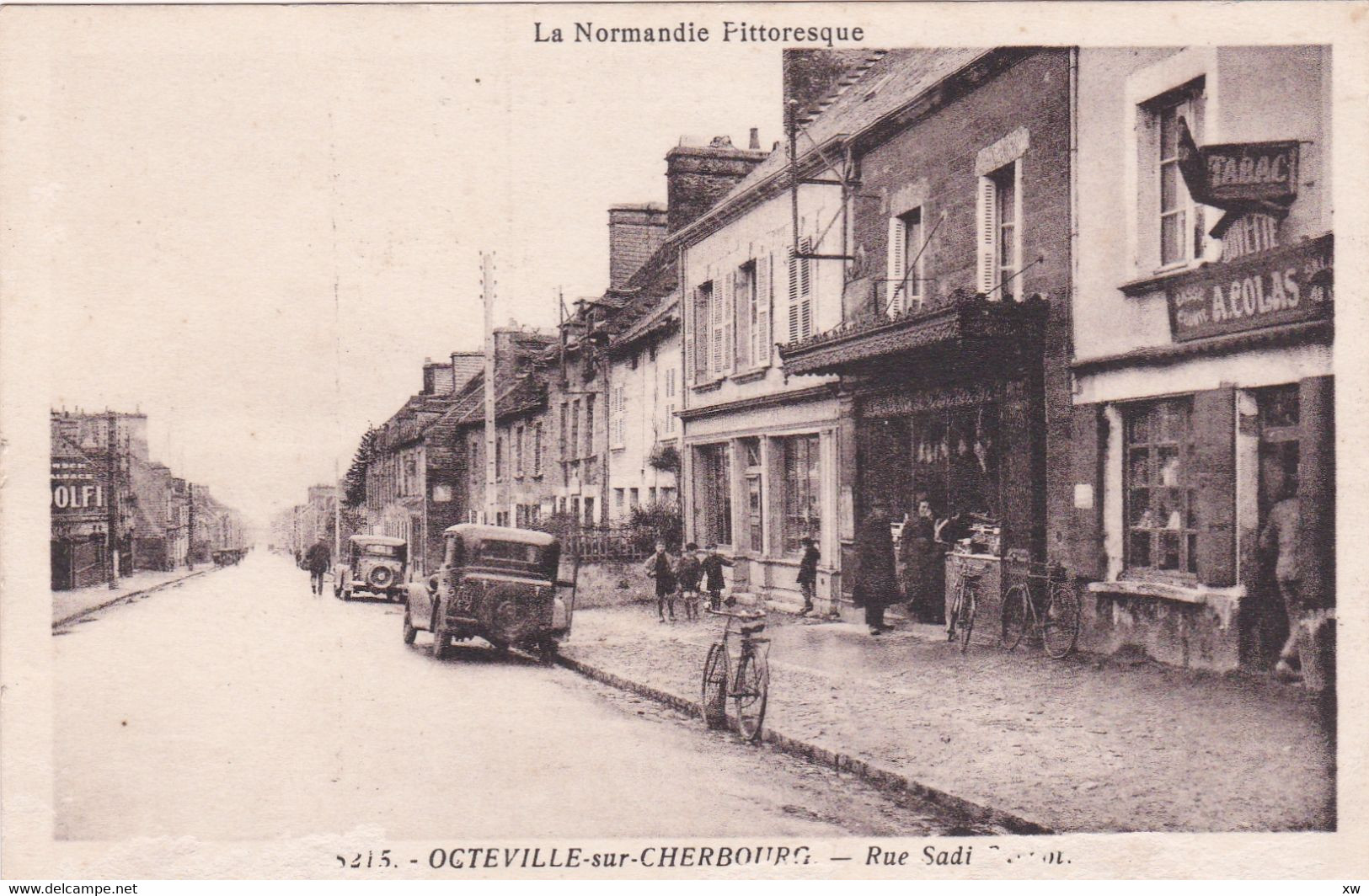 OCTEVILLE -50- Octeville-sur-Cherbourg - Rue Sadi Carnot - Animation - Octeville