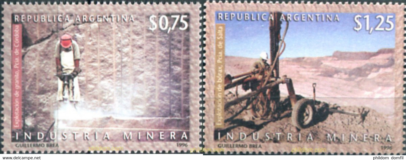283718 MNH ARGENTINA 1997 INDUSTRIA MINERA - Minéraux