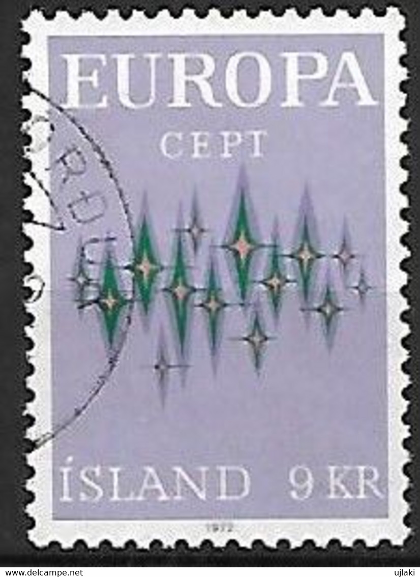 ISLANDE:  EUROPA  Type Xx  N°414  Année:1972 - Oblitérés