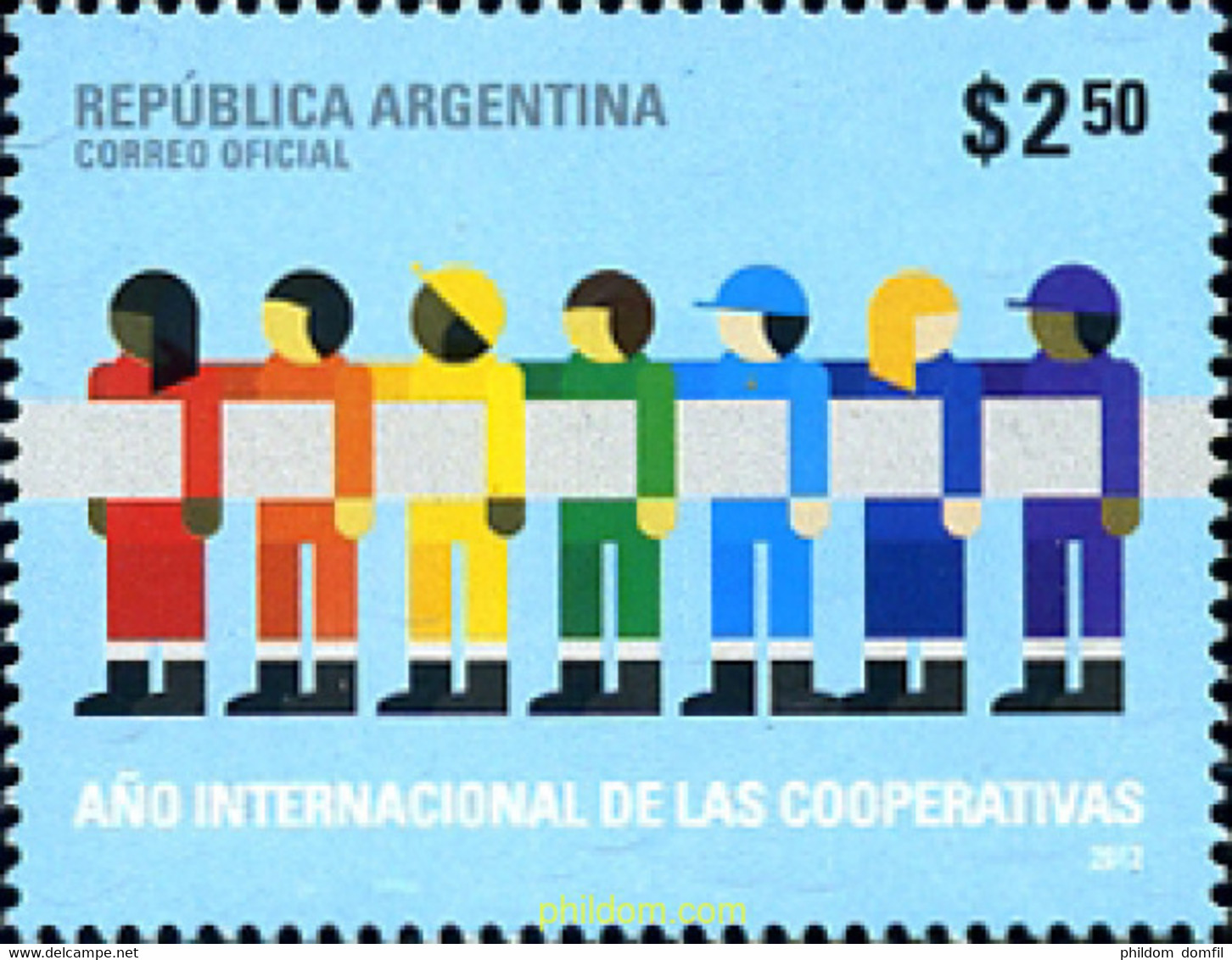 284104 MNH ARGENTINA 2012 NACIONES UNIDAS - 2012 AÑO DE LAS COOPERATIVAS - Gebraucht