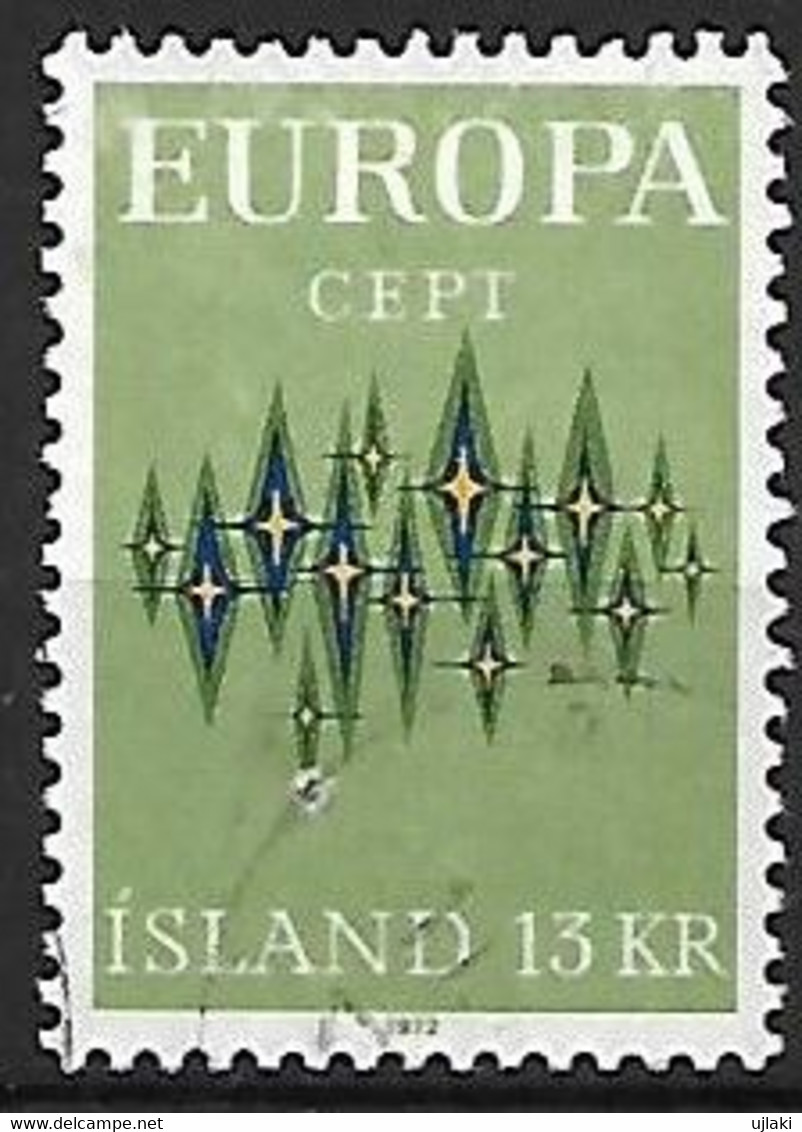 ISLANDE:  EUROPA  Type Xx  N°415  Année:1972 - Oblitérés