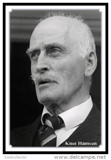 NOBEL PRIZE Knut Hamsun Stamped Card 0951-4 - Nobel Prize Laureates