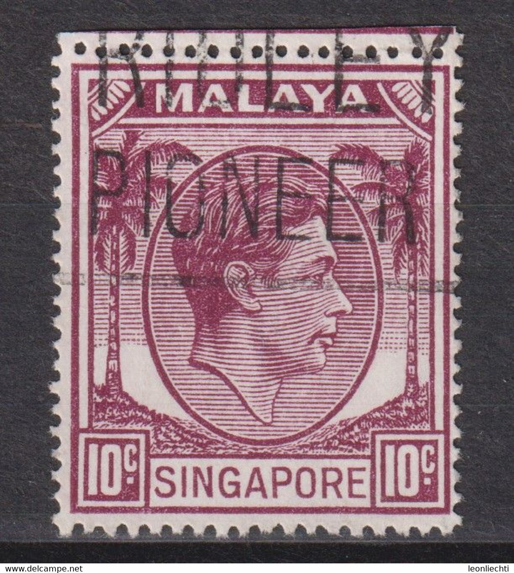 1950 Singapur - Malaya, Mi: SG 9C /  Yt:SG 9(B) , König George VI. Ausgabedatum 1950-02-09 Zähnung: K17½ X 18 - Singapour (...-1959)