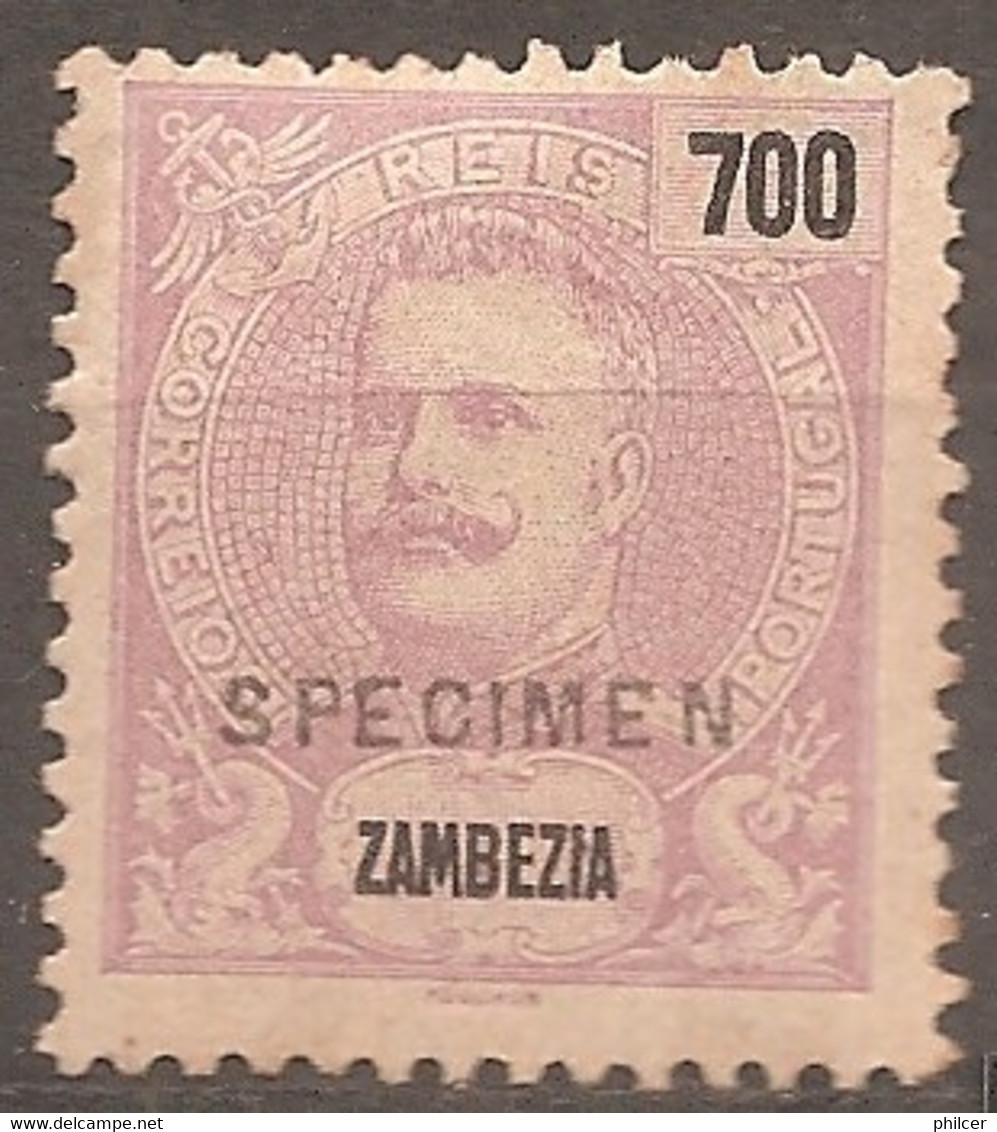 Zambézia, # 28, Specimen, MNG - Sambesi (Zambezi)