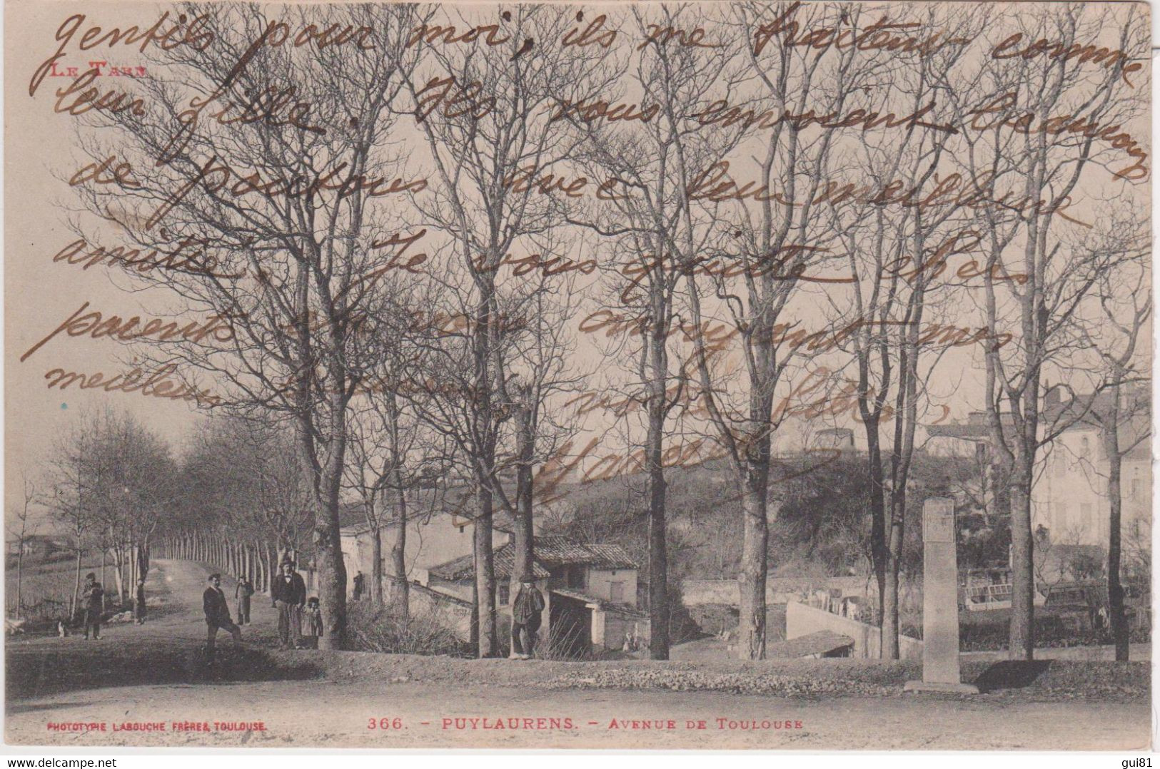 CPA - PUYLAURENS -  Avenue De Toulouse - Puylaurens