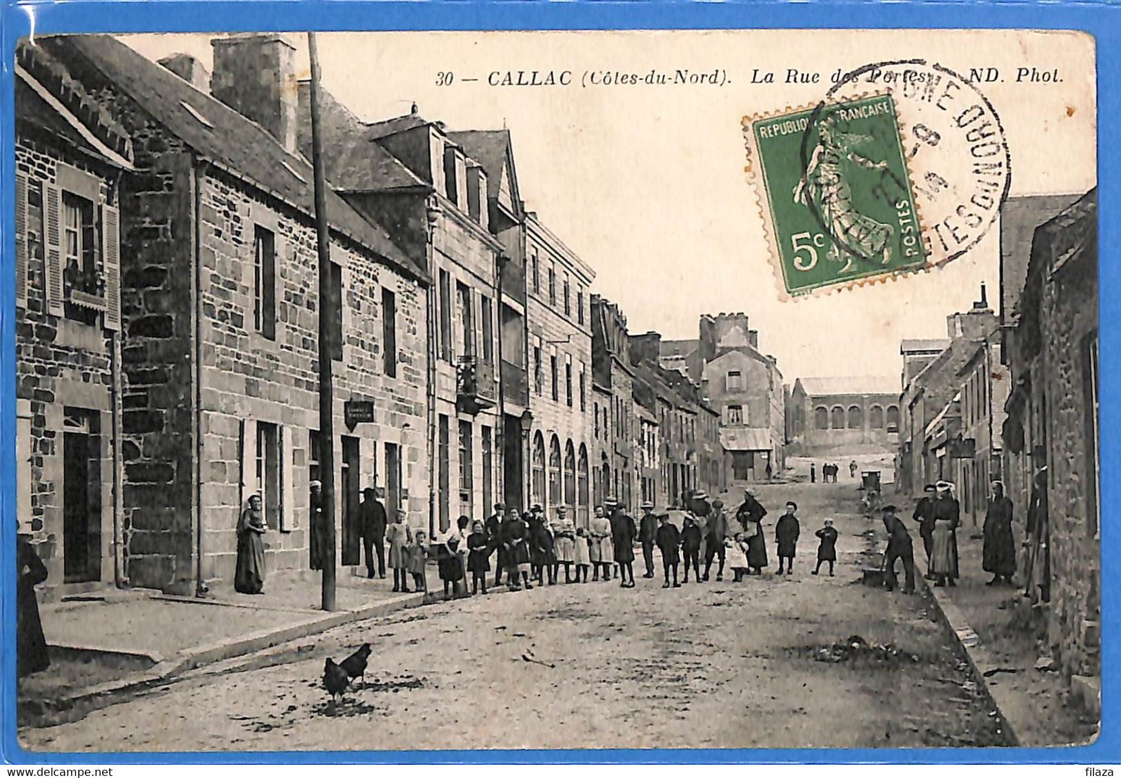 22 - Côtes D'Armor - Callac - La Rue Des Portes (N12123) - Callac