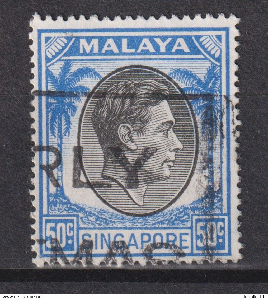 1950 Singapur - Malaya, Mi: SG 17C /  Yt:SG 17(B) , König George VI. Ausgabedatum 1950-02-09 Zähnung: K17½ X 18 - Singapour (...-1959)