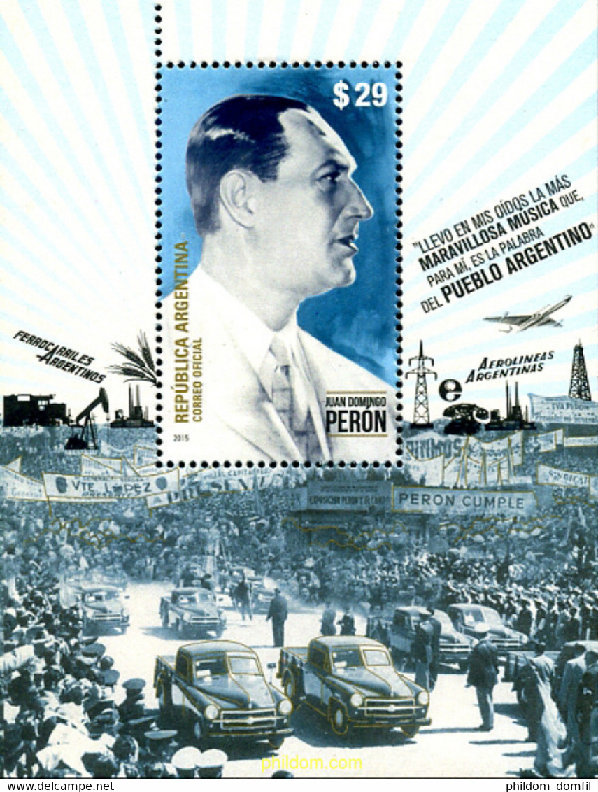 352950 MNH ARGENTINA 2015 JUAN DOMINGO PERON - Used Stamps