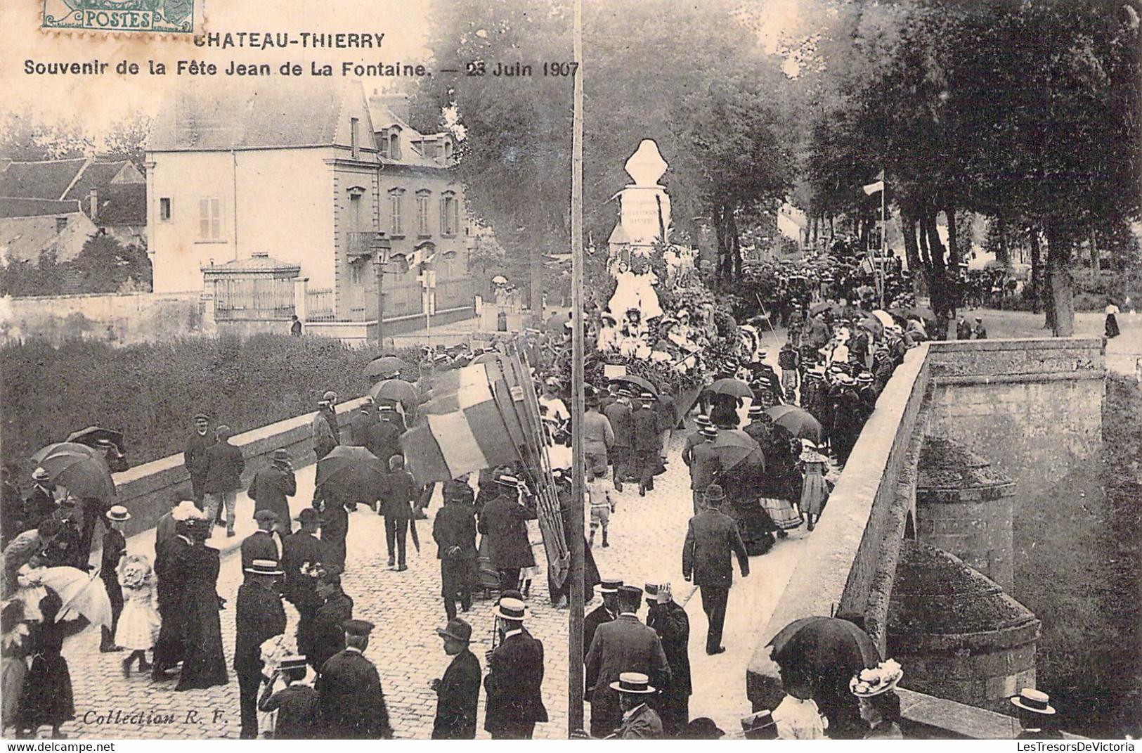 FRANCE - 02 - CHATEAU THIERRY - Souvenir De La Fête Jean De La Fontaine 3 06 1907 - Carte Postale Ancienne - Chateau Thierry