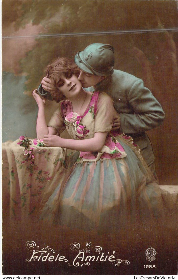 Militaria - Militaire écrit à Sa Femme - Fidèle Amitié -  Carte Postale Ancienne - Heimat