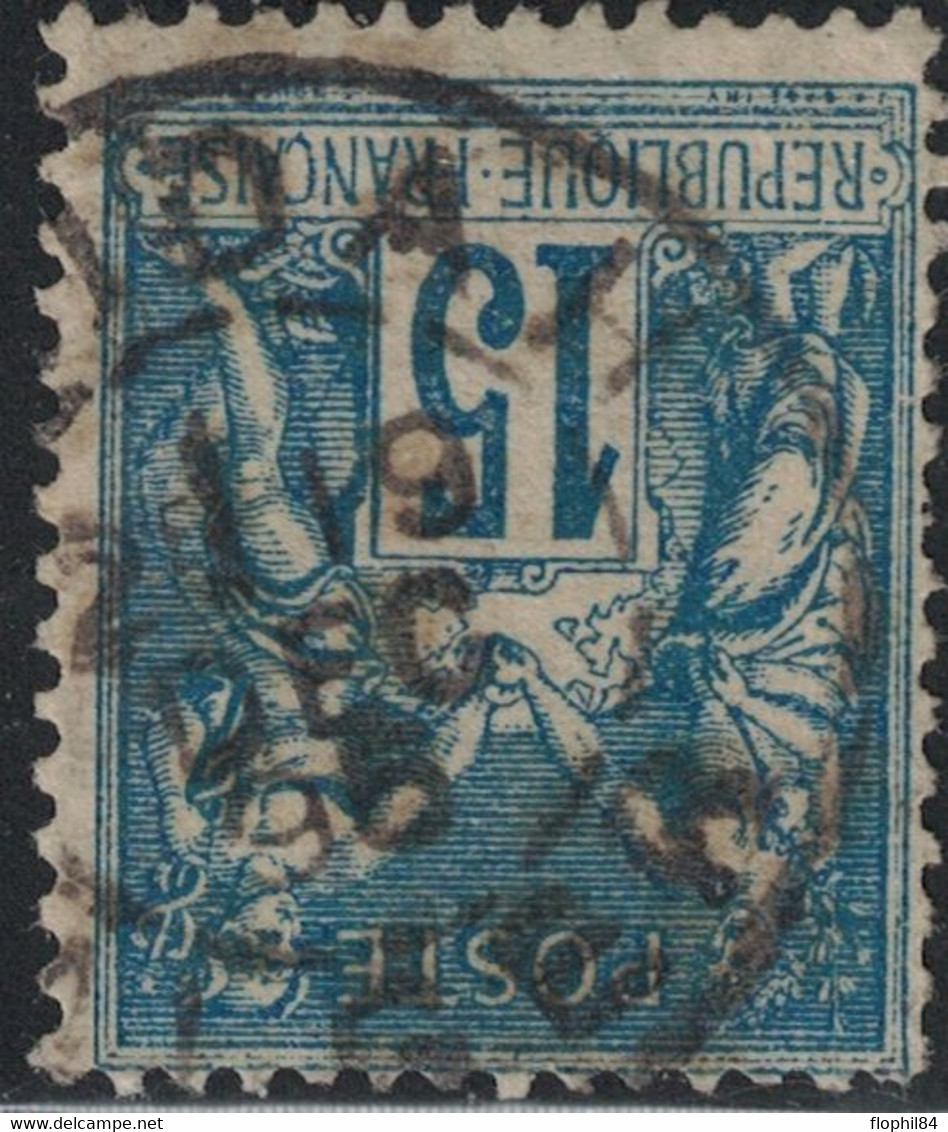 SAGE - ALGERIE - N°90 - CACHET - BLIDAH - ALGER - LE 19 DECEMBRE 1896 . - 1876-1898 Sage (Type II)