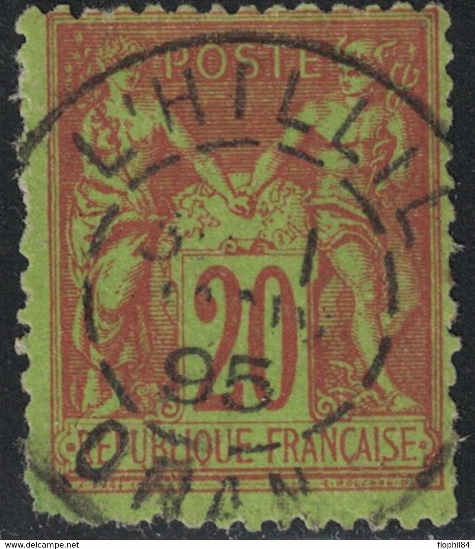 SAGE - ALGERIE - N°96 - CACHET - L'HILLIL - ORAN - EN 1895 - UN DENT COURTE. - 1876-1898 Sage (Type II)