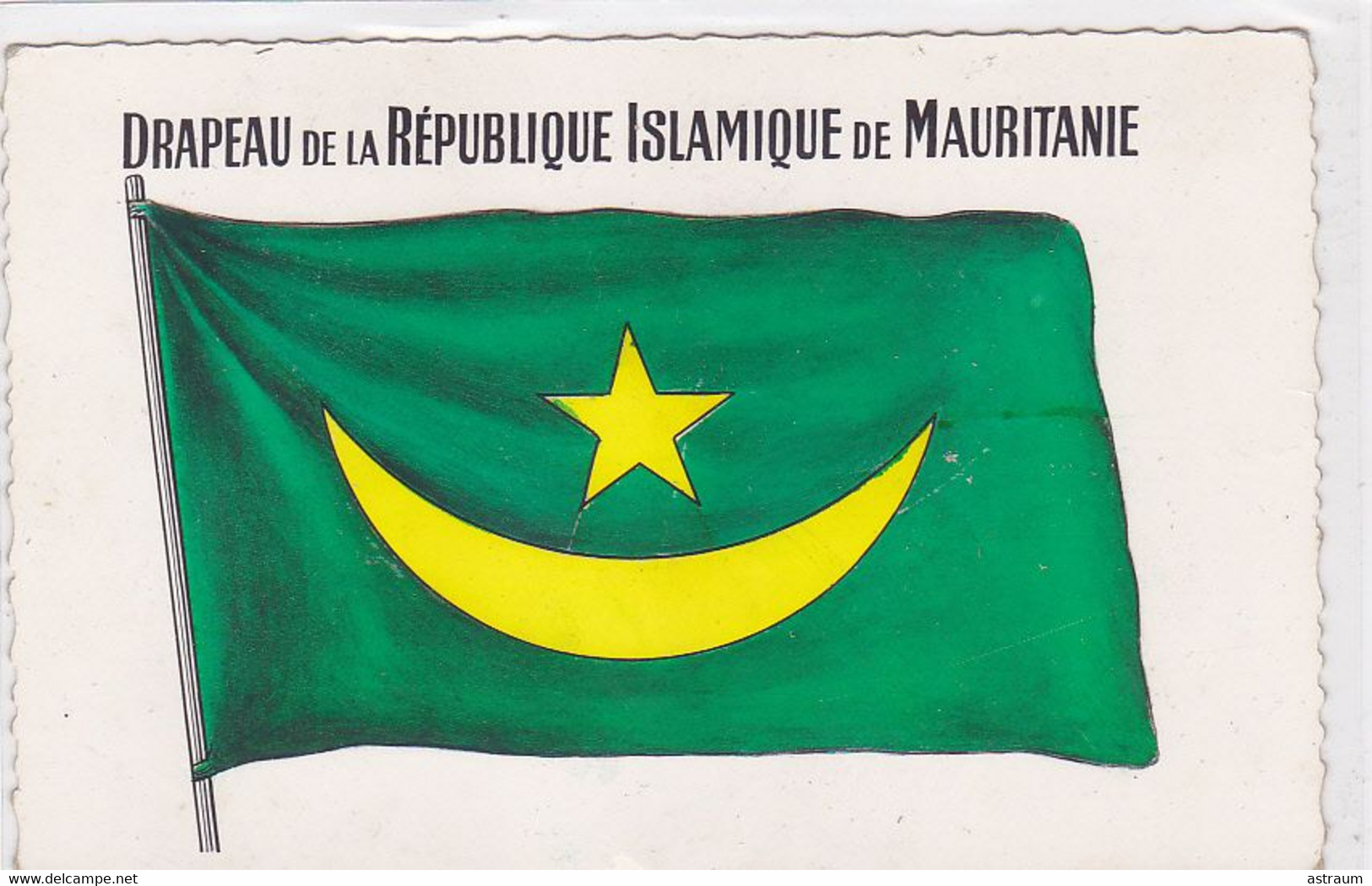 Cpa-afr- Mauritanie -- Drapeau De La Republique Islamique - Mauritanie