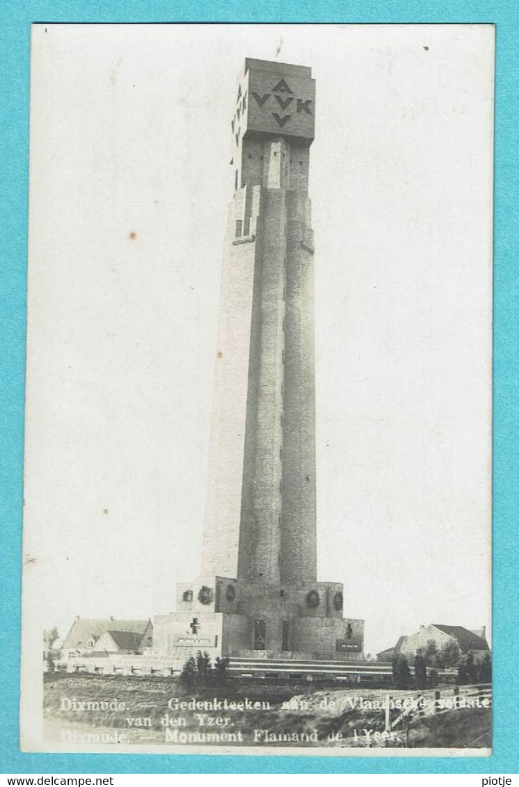 * Diksmuide - Dixmude (West Vlaanderen) * (Carte Photo - Fotokaart - Real Photo) Ijzertoren, Monument Flamand De L'Yser - Diksmuide