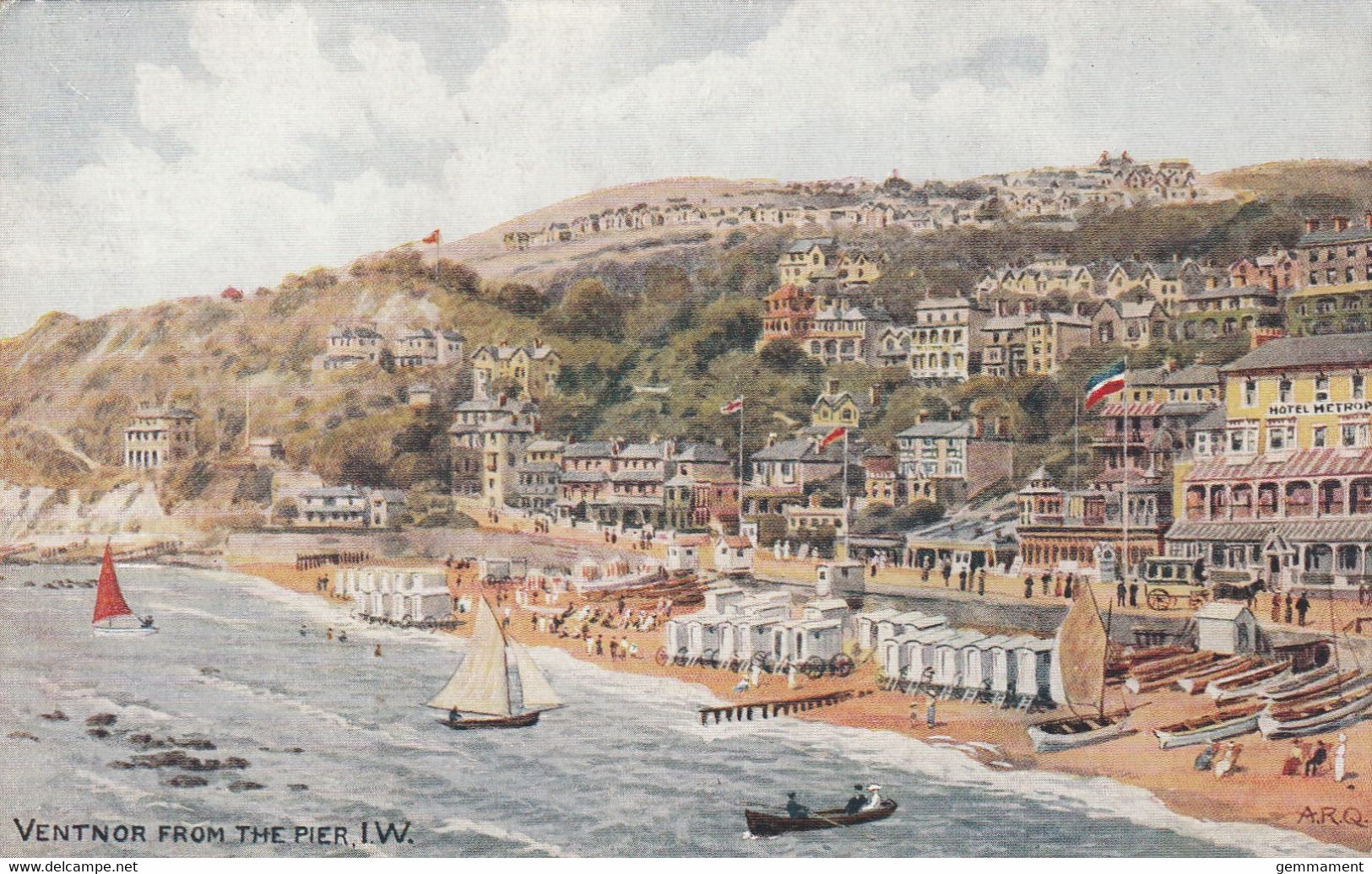 VENTNOR FROM THE PIER. A.R. QUINTON - Ventnor