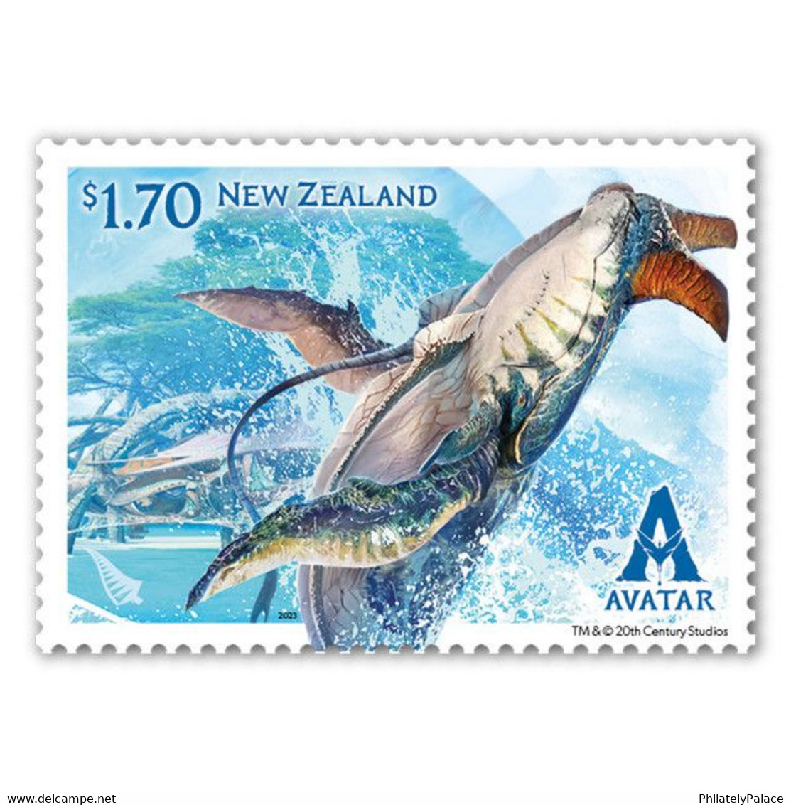 AVATAR 2023 NEW ZEALAND NEW *** The Way Of Water - Tulkun,Large Whale,Animal,Film, Movie,Cinema MNH (**) - Unused Stamps