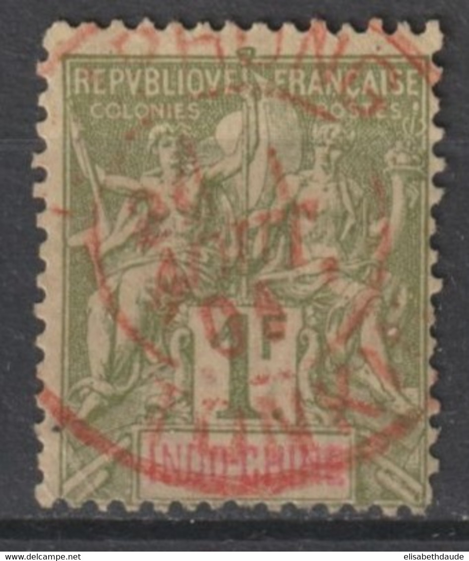 INDOCHINE - YVERT N° 15 OBLITERATION ROUGE RARE De HAIPHONG ! - Used Stamps