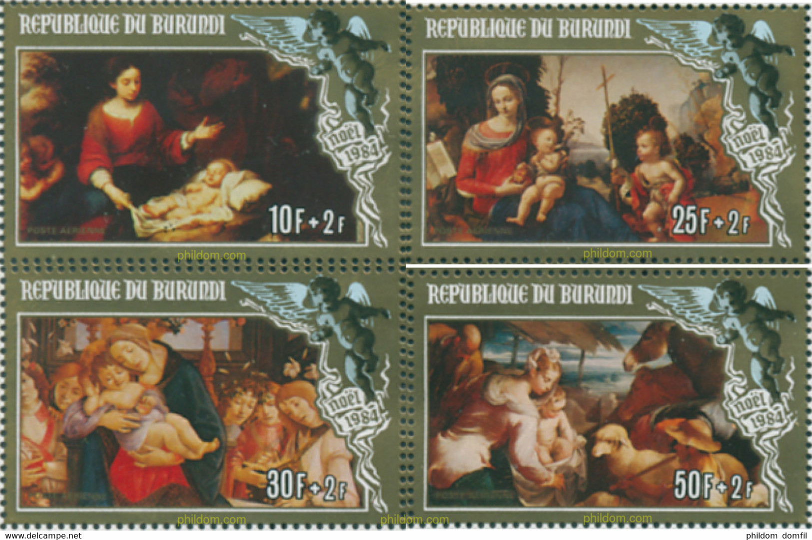 73419 MNH BURUNDI 1984 NAVIDAD - Unused Stamps