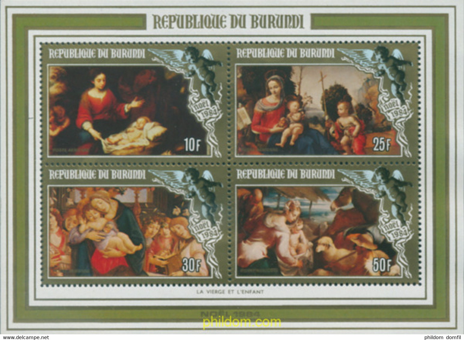 73493 MNH BURUNDI 1984 NAVIDAD - Ongebruikt