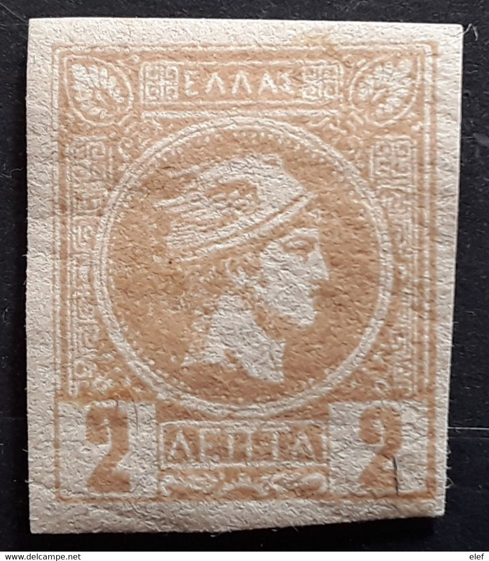 GRECE GREECE 1889 - 1899 Petit Hermès, Yvert No 78 , 2 L Bistre Neuf * MH L TB - Ongebruikt