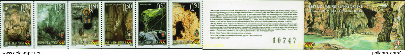 300730 MNH BOSNIA-HERZEGOVINA. Adm Serbia 2001 GRUTAS - Autres & Non Classés