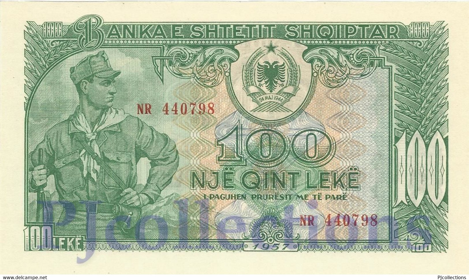 ALBANIA 100 LEKE 1957 PICK 30a UNC - Albanien