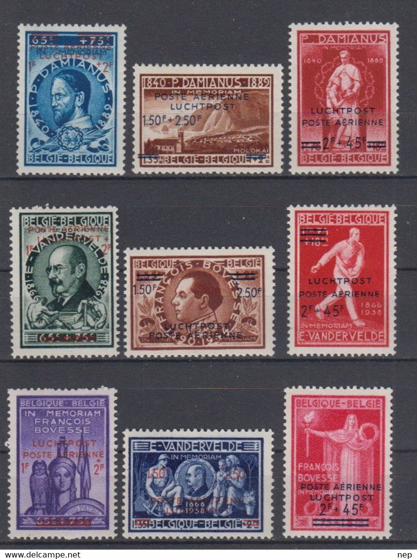 BELGIË - OBP - 1947 - PA 15/23 + A (Mix) - MNH** - Neufs