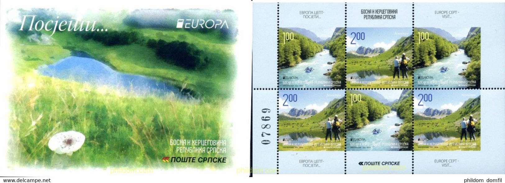 281423 MNH BOSNIA-HERZEGOVINA. Adm Serbia 2012 EUROPA CEPT 2012 - TURISMO - Autres & Non Classés