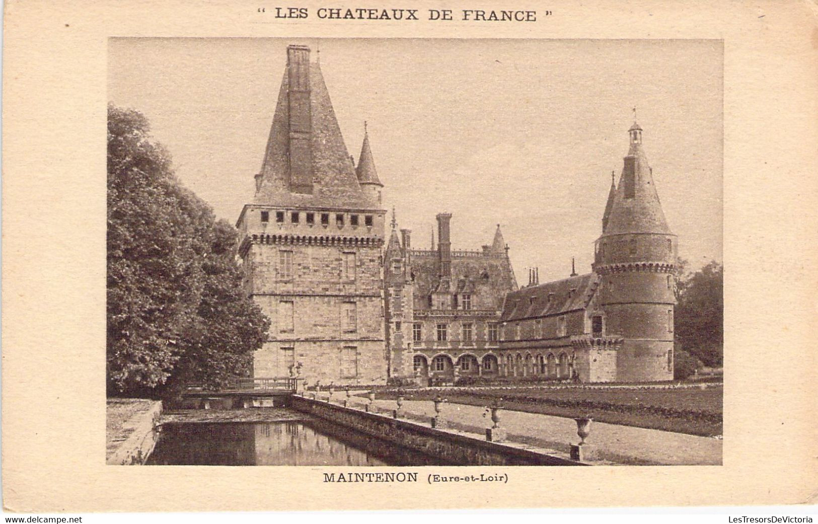 Publicité - " Les Châteaux De France" - Maintenon - Chapellerie Civile Et Militaire G MIROUX - Carte Postale Ancienne - Reclame