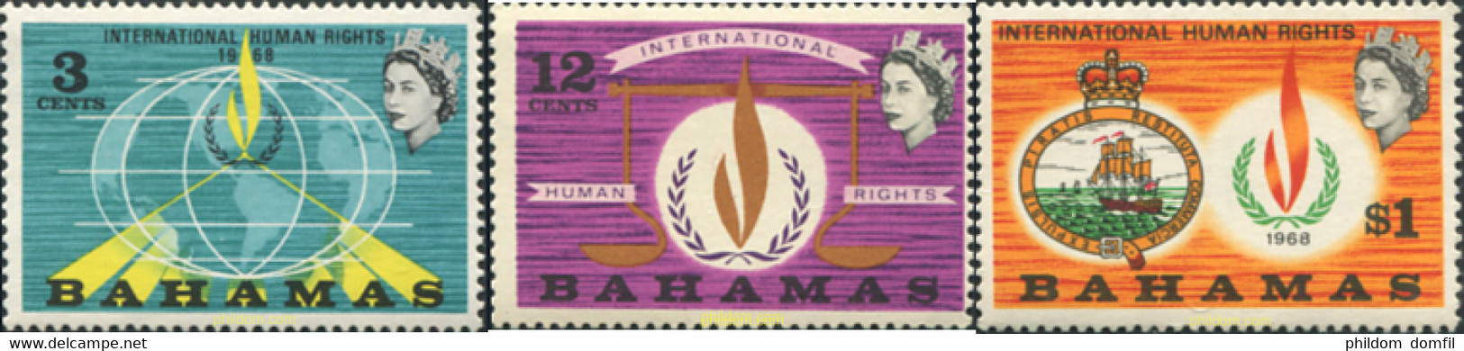 289700 MNH BAHAMAS 1968 AÑO INTERNACIONAL DE LOS DERECHOS DEL HOMBRE - Autres & Non Classés