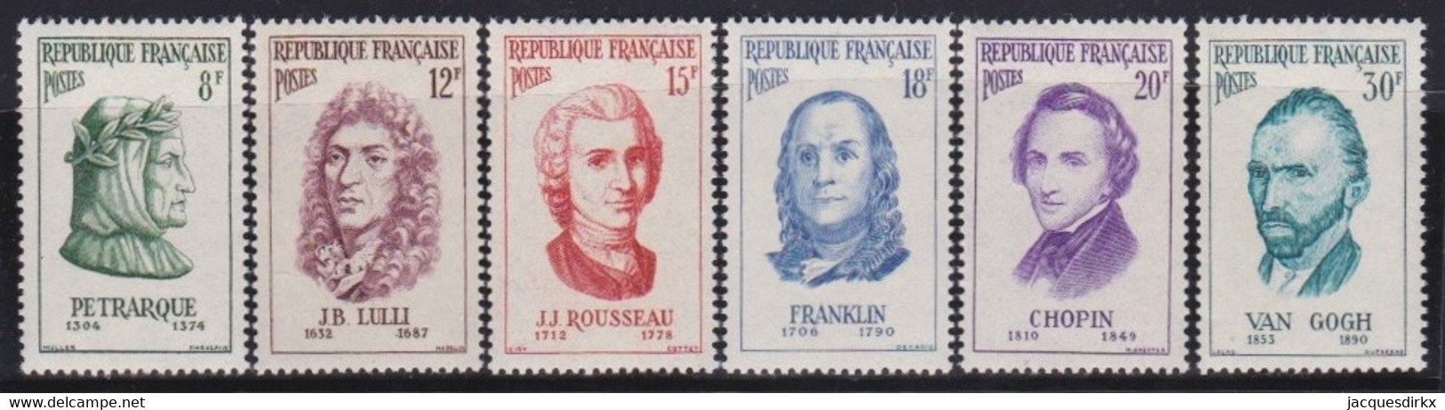 France   .   Y&T   .     1082/1087       .    **      .    Neuf Avec Gomme  Et SANS Charnière - Unused Stamps