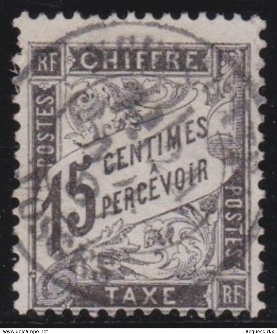 France   .   Y&T   .    Taxe    16   .     O      .     Oblitéré - 1859-1959 Oblitérés