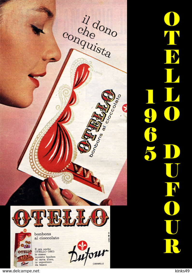 518> Figurina Pubblicità < OTELLO DUFOUR Cioccolatini - 1965 > Leggi Note - Schokolade