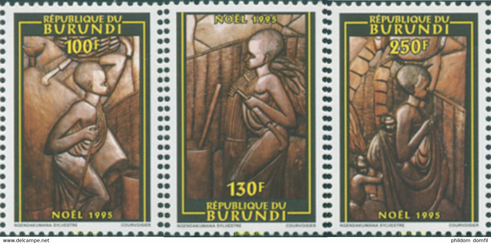 297957 MNH BURUNDI 1995 NAVIDAD - Unused Stamps