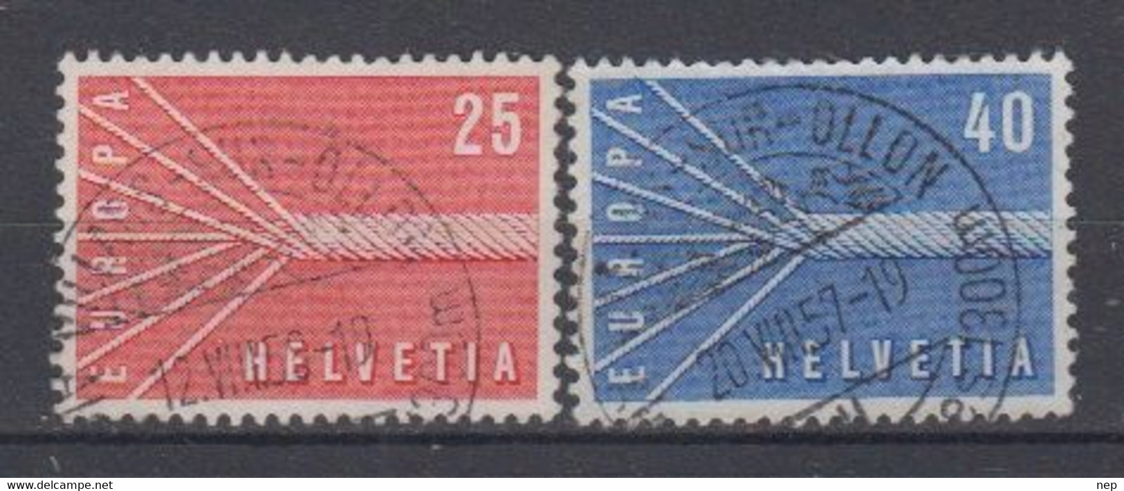 EUROPA - CEPT - Michel - 1957 - ZWITSERLAND - Nr 646/47 - Gest/Obl/Us - 1957