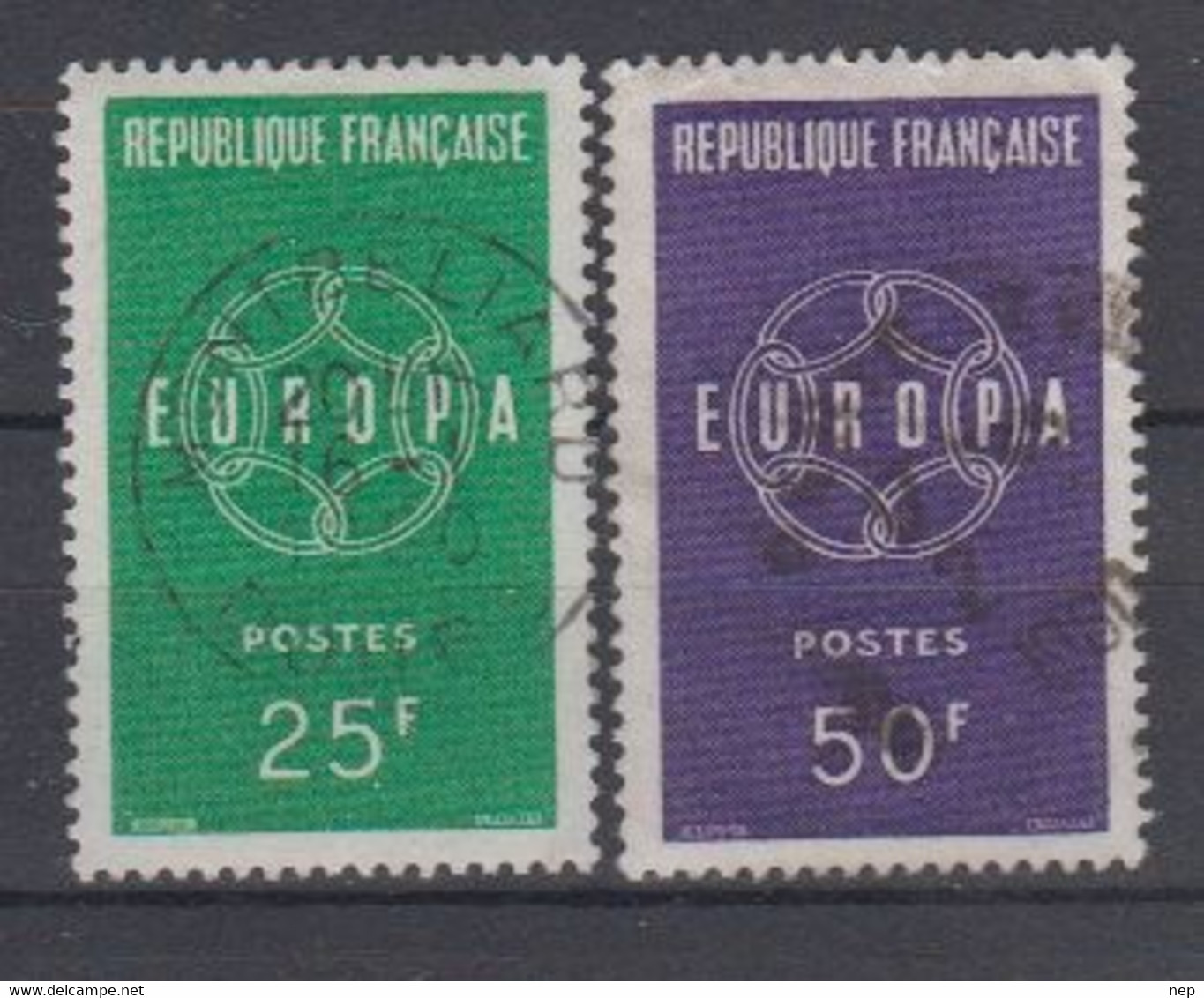 EUROPA - CEPT - Michel - 1959 - FRANKRIJK - Nr 1262/63 - Gest/Obl/Us - 1959