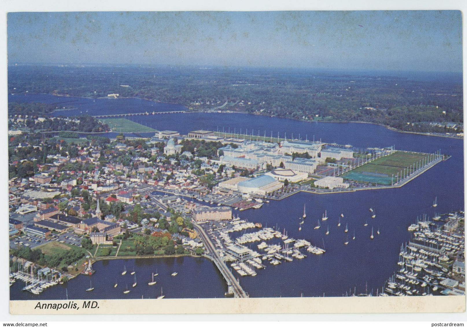 Annapolis MD Aeriial View Postcard - Annapolis