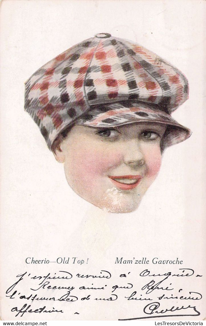 Illustrateurs Et Photographes - Non Signée - Jeune Femme Qui Porte Une Casquette Irlandaise - Carte Postale Ancienne - Other & Unclassified