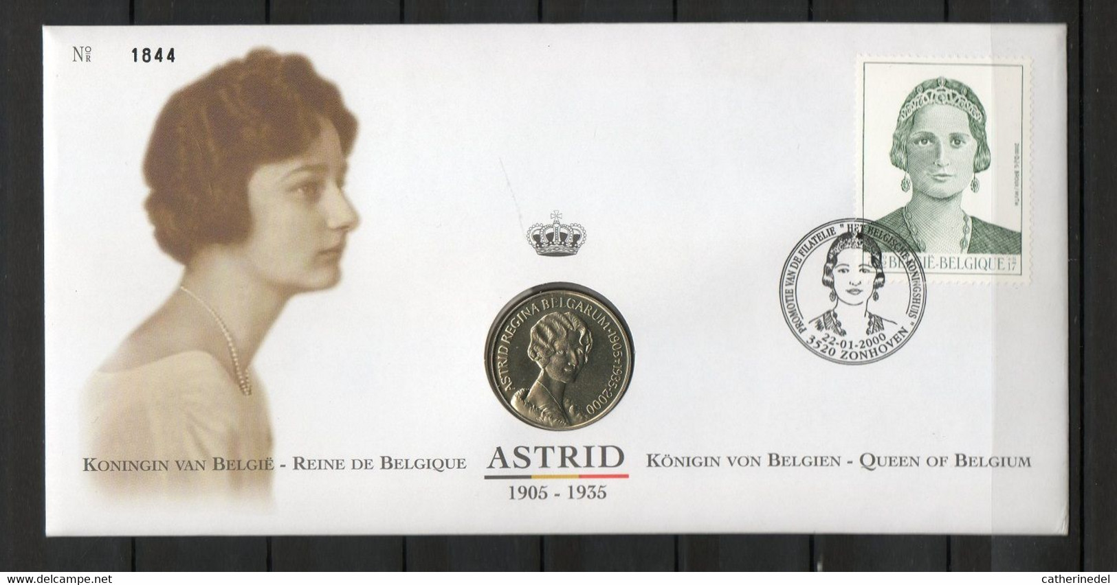 Année 2000 : 2968 - Numisletter : Astrid Reine De Belgique - Numisletter