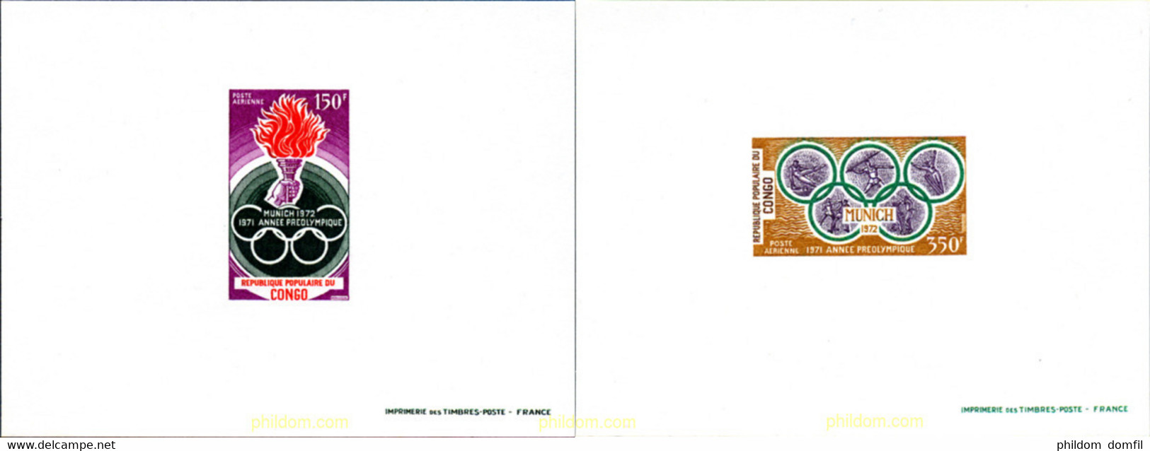 21984 MNH CONGO 1971 20 JUEGOS OLIMPICOS VERANO MUNICH 1972 - FDC